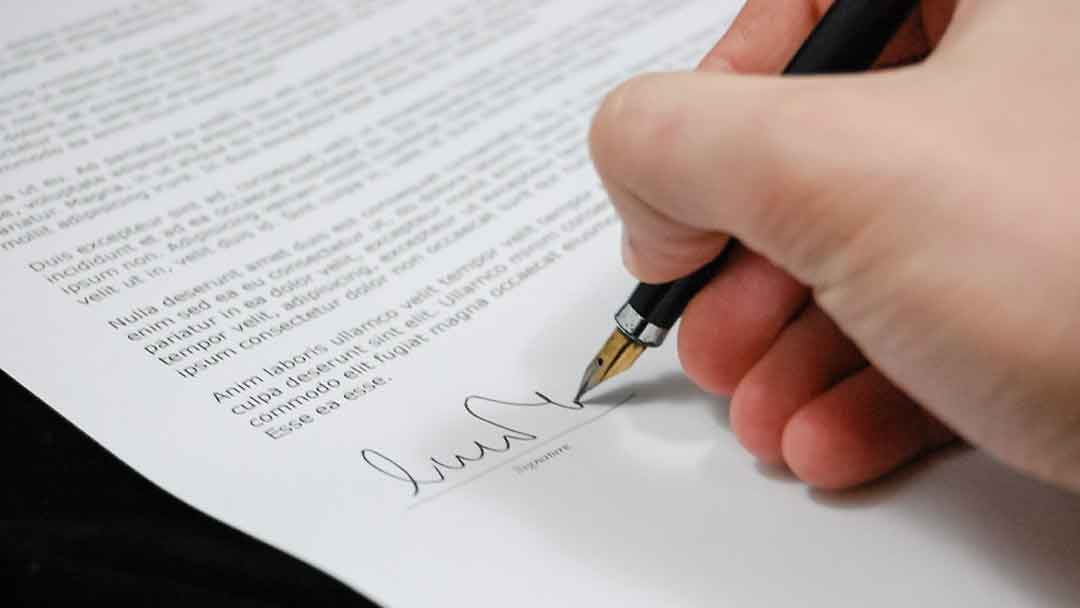 Person signing documents